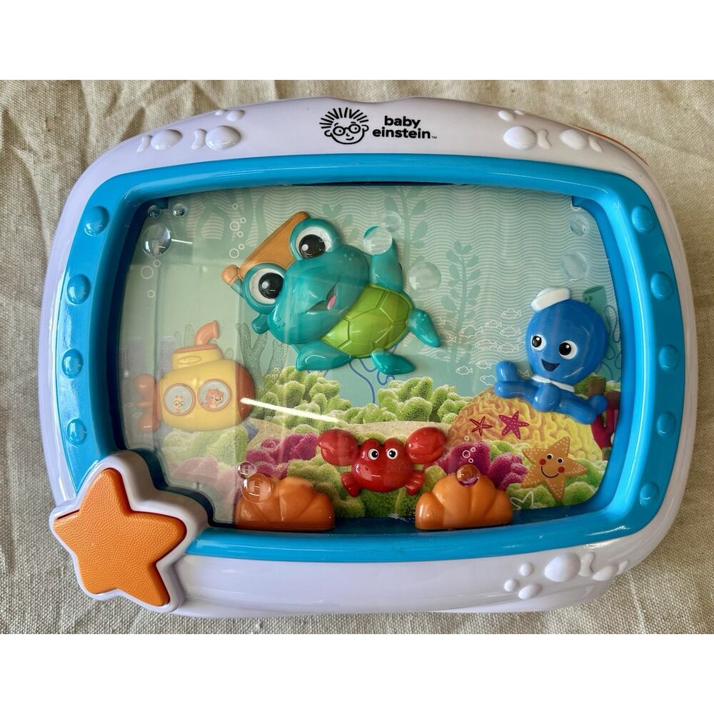 Baby Einstein Sea Dreams Soother Crib Toy Musical Lights Sound Machine Works!